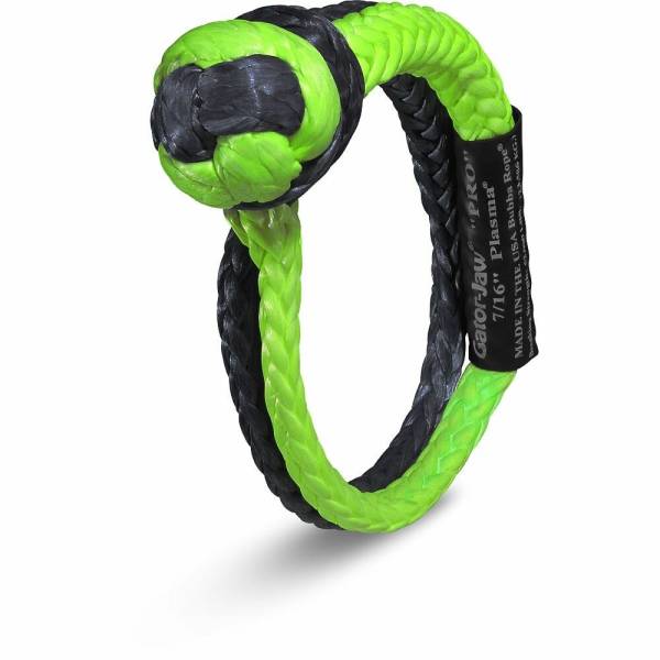 BUBBA ROPES - GATOR JAW PRO GREEN/BLACK SHACKLE 7/16" - Image 1