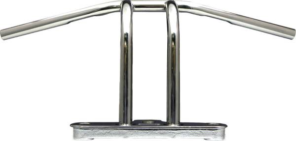 WEST-EAGLE - PULLBACK RISER BAR STAINLESS / 1INCH / W/ DIMPLE - Image 1