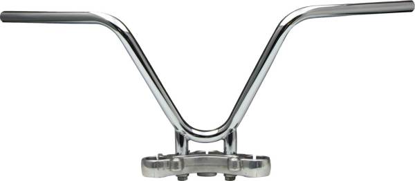 WEST-EAGLE - THREE BENT BAR W/DIMPLES STEEL/CHROME 1" - Image 1