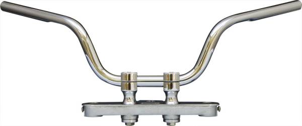 WEST-EAGLE - BOBBER MID BAR STAINLESS DIMPLED - Image 1