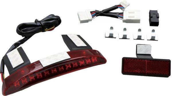 WEST-EAGLE - LED CHOPPED FENDER TAILLIGHTS RED LENS - Image 1