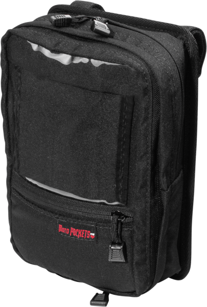 MOTO POCKETS - UTILITY BAR BAG BLACK 7.5X10.5X3 - Image 1