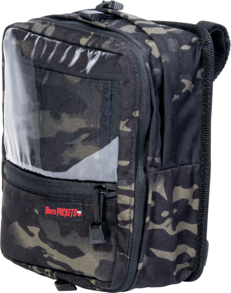 MOTO POCKETS - UTILITY BAR BAG BLACK CAMO 7.5X10.5X3 - Image 1