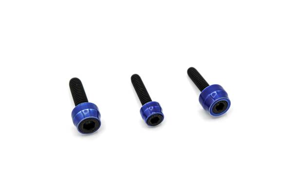 SANTORO FABWORX - CHACHO'S BOLT KIT BLUE M8 ENG TRANS PRIM BLK - Image 1