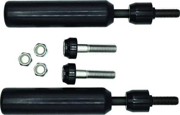 SANTORO FABWORX - SHOCK MOUNT SLIDERS BLACK DYNA 09-17 - Image 1