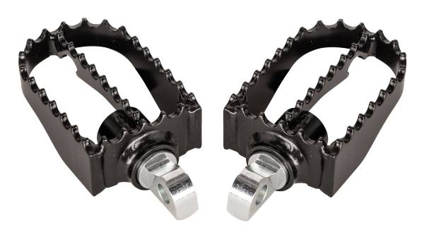 BURLY BRAND - MX STYLE FOOTPEGS BLACK - Image 1