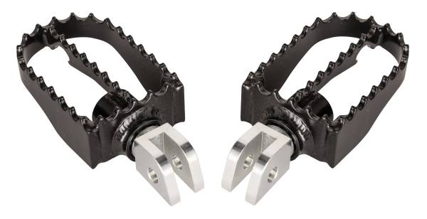 BURLY BRAND - MX STYLE M8 RIDER FOOTPEGS BLACK - Image 1