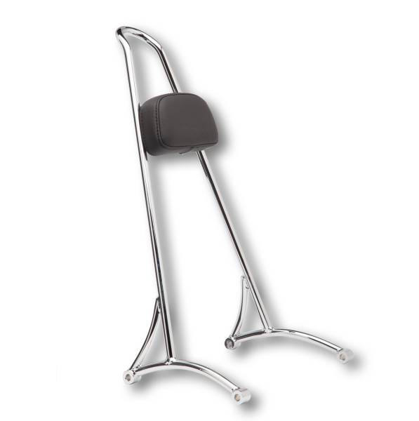 BURLY BRAND - TALL SISSY BAR W/ PAD CHROME XL 04-22 - Image 1