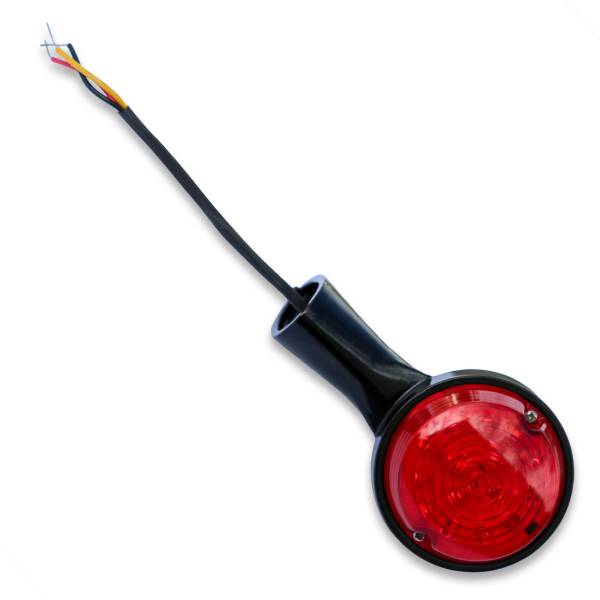 BURLY BRAND - LED TURN SIGNAL RED REAR XL STRUT MNT BLACK PR - Image 1