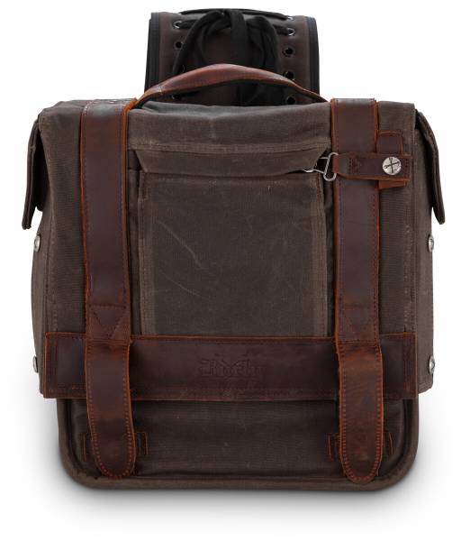 BURLY BRAND - THROWOVER SADDLEBAG DARK OAK - Image 1