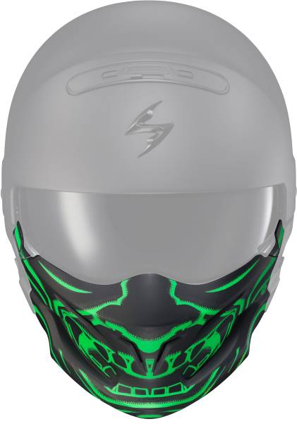 SCORPION EXO - COVERT FACE MASK SAMURAI GLOW IN THE DARK GREEN - Image 1