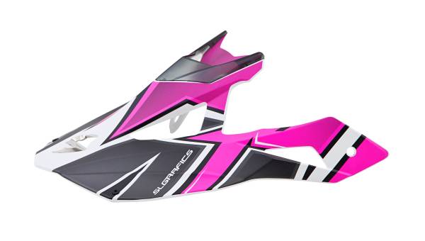 SCORPION EXO - VX-35 PEAK VISOR FINNEX BLACK/PINK - Image 1