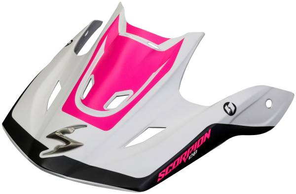 SCORPION EXO - VX-R70 PEAK VISOR OZARK PINK/WHITE - Image 1