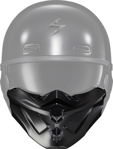 SCORPION EXO - COVERT X FACE MASK RAY 'X' GLOSS BLACK - Image 1