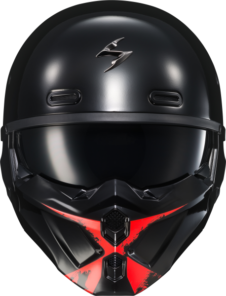 SCORPION EXO - COVERT X FACE MASK RAY GLOSS RED - Image 1