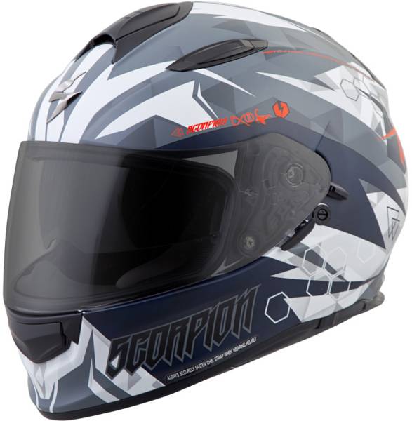 SCORPION EXO - EXO-T510 FULL-FACE HELMET CIPHER WHITE XS - Image 1