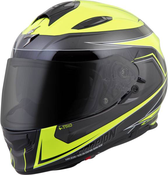 SCORPION EXO - EXO-T510 FULL-FACE HELMET TARMAC NEON/BLACK MD - Image 1