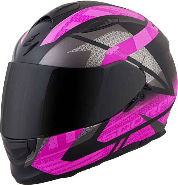 SCORPION EXO - EXO-T510 FULL-FACE HELMET FURY BLACK/PINK 2X - Image 1