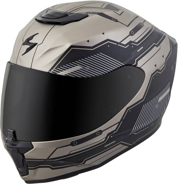 SCORPION EXO - EXO-R420 FULL-FACE HELMET TECHNO TITANIUM 2X - Image 1