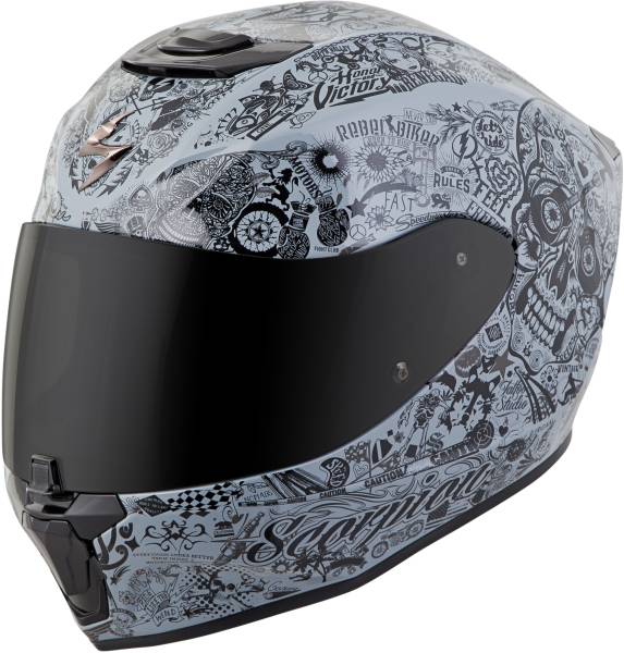 SCORPION EXO - EXO-R420 FULL-FACE HELMET SHAKE CEMENT GREY XS - Image 1