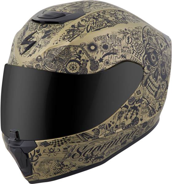 SCORPION EXO - EXO-R420 FULL-FACE HELMET SHAKE GOLD 2X - Image 1