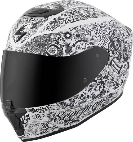 SCORPION EXO - EXO-R420 FULL-FACE HELMET SHAKE WHITE 2X - Image 1