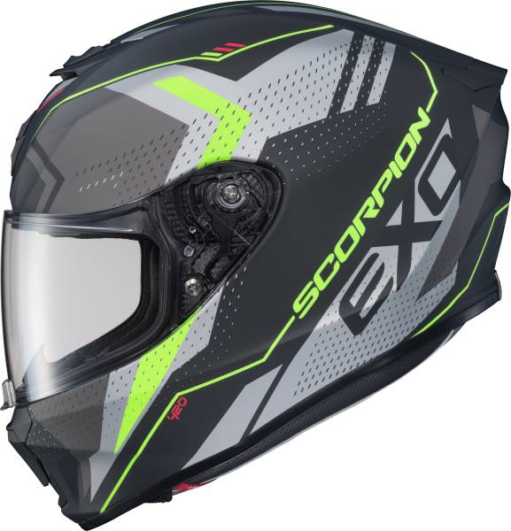 SCORPION EXO - EXO-R420 FULL-FACE HELMET SEISMIC MATTE HI-VIS/GREY 2X - Image 1