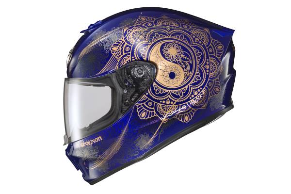 SCORPION EXO - EXO-R420 FULL FACE HELMET NAMASKAR BLUE LG - Image 1