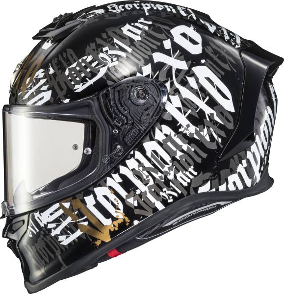 SCORPION EXO - EXO-R1 AIR FULL FACE HELMET BLACKLETTER BLACK 2X - Image 1