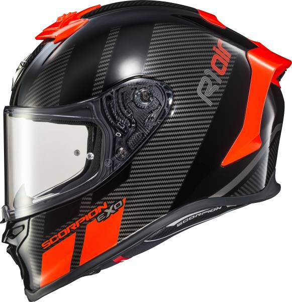 SCORPION EXO - EXO-R1 AIR FULL FACE HELMET CORPUS NEON RED 2X - Image 1