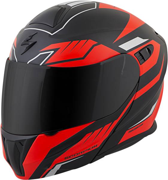 SCORPION EXO - EXO-GT920 MODULAR HELMET SHUTTLE BLACK/RED 2X - Image 1