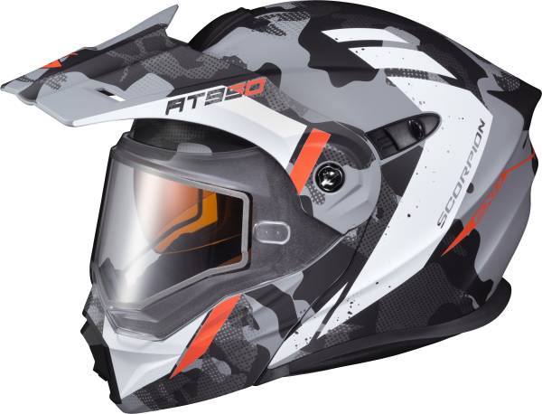 SCORPION EXO - EXO-AT950 COLD WEATHER HELMET OUTRIGGER MATTE GREY XS (DUAL) - Image 1