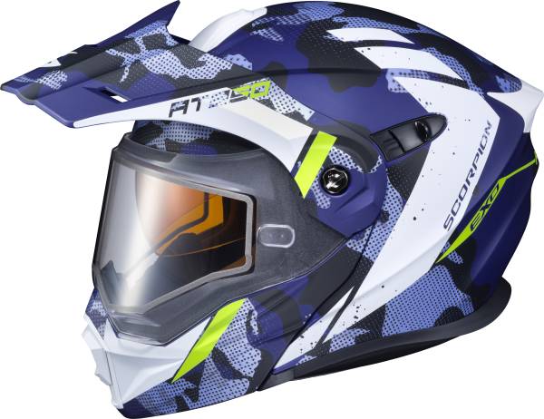 SCORPION EXO - EXO-AT950 COLD WEATHER HELMET OUTRIGGER MATTE BLUE 2X (DUAL) - Image 1