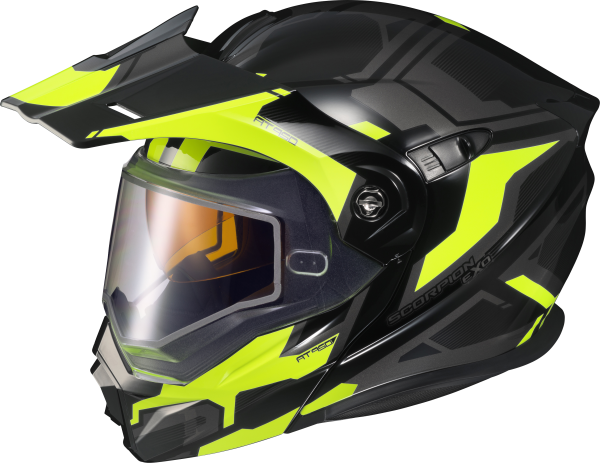 SCORPION EXO - EXO-AT950 HELMET ELLWOOD GLOSS BLACK/HI-VIS 2X (DUAL) - Image 1