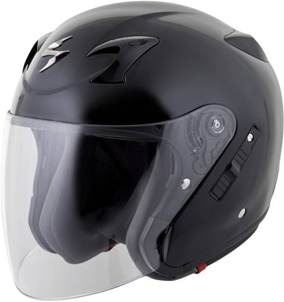 SCORPION EXO - EXO-CT220 OPEN-FACE HELMET GLOSS BLACK XS - Image 1