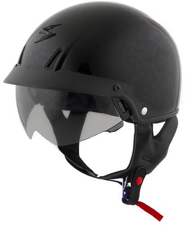 SCORPION EXO - EXO-C110 OPEN-FACE HELMET GLOSS BLACK 2X - Image 1