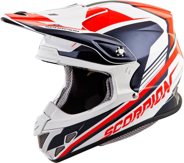 SCORPION EXO - VX-R70 OFF-ROAD HELMET ASCEND NEON RED/BLUE XS - Image 1