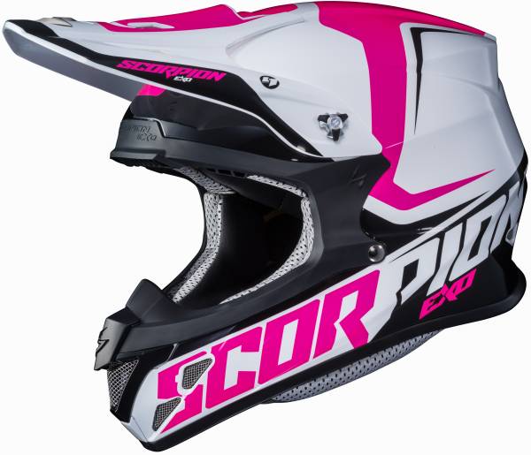 SCORPION EXO - VX-R70 OFF-ROAD HELMET OZARK PINK/WHITE XS - Image 1