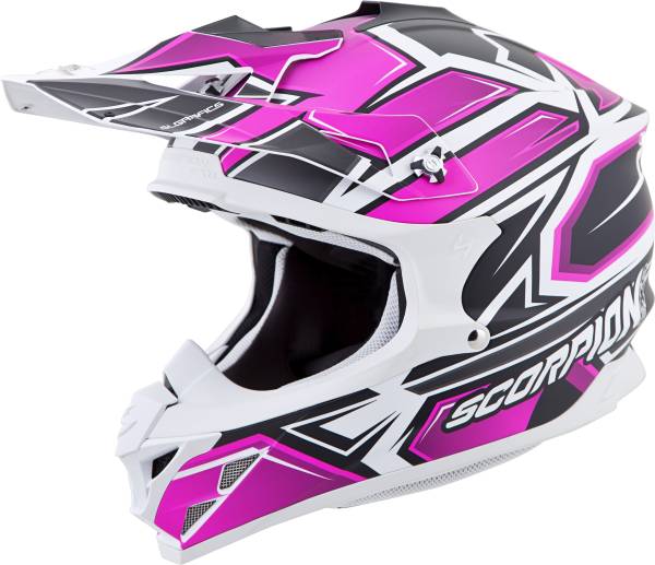 SCORPION EXO - VX-35 OFF-ROAD HELMET FINNEX BLACK/PINK 2X - Image 1