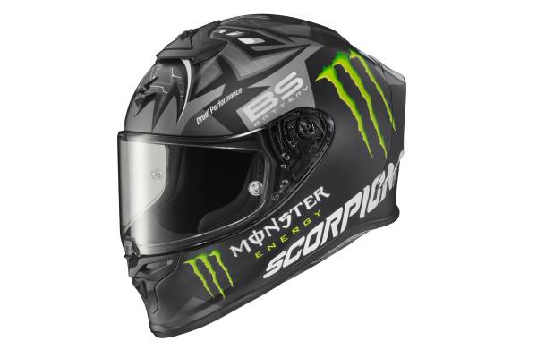 SCORPION EXO - EXO-R1 AIR HELMET QUARTARARO MONSTER ENERGY SILVER LG - Image 1