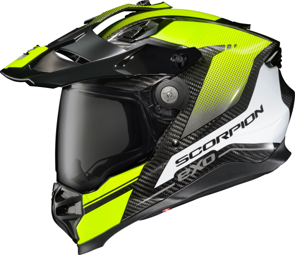 SCORPION EXO - XT9000 CARBON FULL-FACE HELMET TRAILHEAD HI-VIS 2X - Image 1