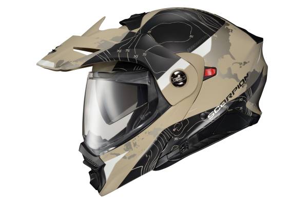 SCORPION EXO - EXO-AT960 MODULAR HELMET TOPOGRAPHIC SAND/BLACK 2X - Image 1