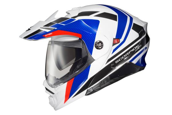 SCORPION EXO - EXO-AT960 MODULAR HELMET HICKS WHITE/BLUE 2X - Image 1