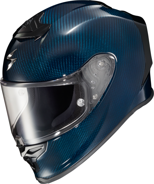 SCORPION EXO - EXO-R1 AIR FULL FACE HELMET CARBON BLUE 2X - Image 1