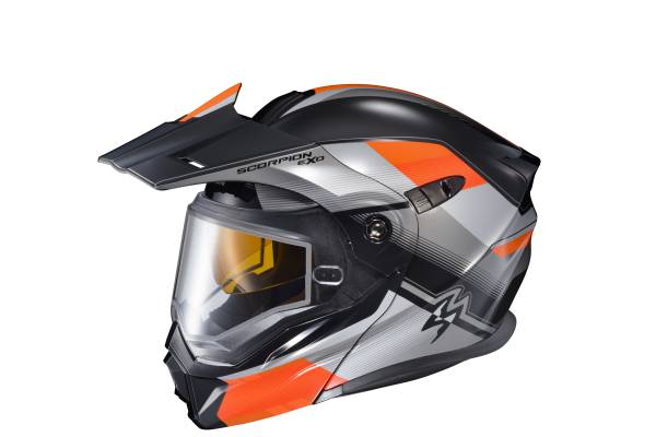 SCORPION EXO - EXO-AT950 COLD WEATHER HELMET ZEC ORANGE 2X (DUAL PANE) - Image 1