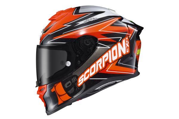 SCORPION EXO - EXO-R1 AIR FULL FACE HELMET BAUTISTA RED/BLACK/WHITE 2X - Image 1