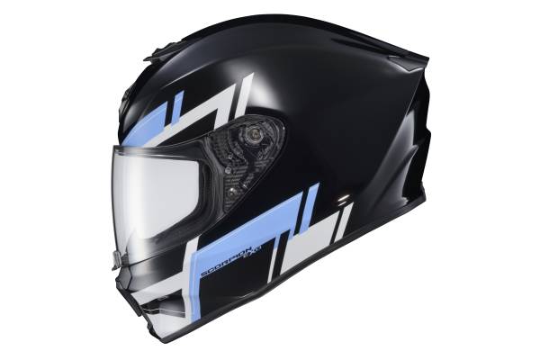 SCORPION EXO - EXO-R420 FULL-FACE HELMET PACE BLUE 2X - Image 1