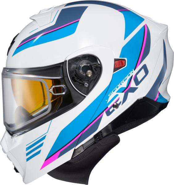 SCORPION EXO - EXO-GT930 COLD WEATHER HELMET MODULUS WHT/BLU 2X (DUAL PANE) - Image 1