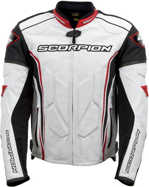 SCORPION EXO - CLUTCH JACKET WHITE/RED 3X - Image 1