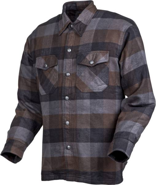 SCORPION EXO - COVERT MOTO FLANNEL BLACK/BROWN/GREY 2X - Image 1